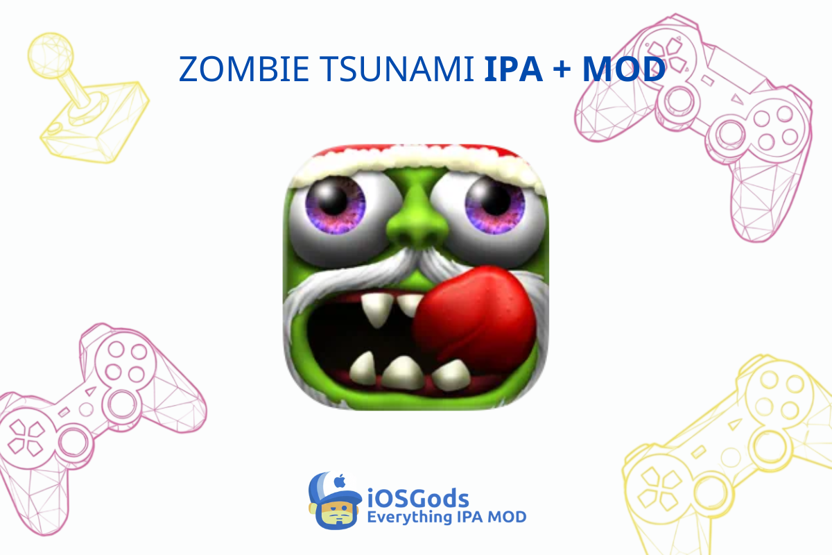 Download Zombie Tsunami 4.7.0 IPA MOD Unlimited Gold And Diamonds