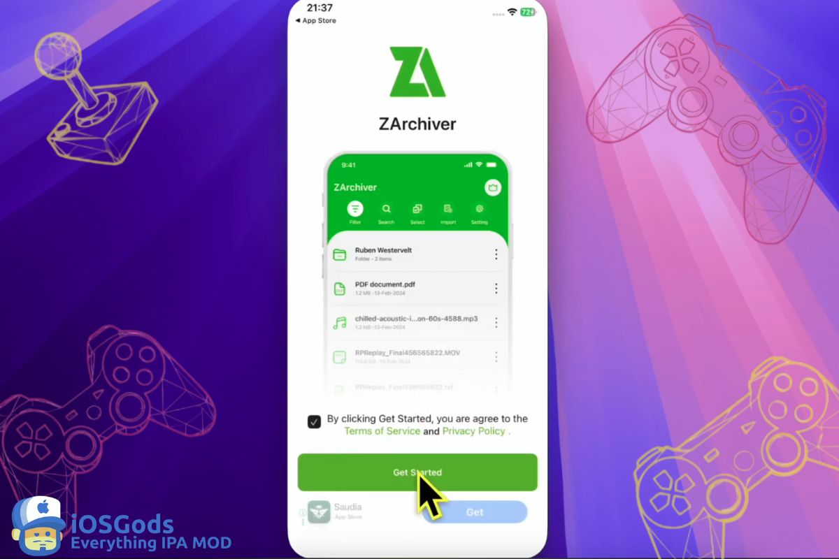 Zarchiver IPA MOD latest version for iOS Screenshot